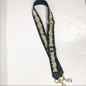 Marc Jacobs The Logo Webbing Strap Gold/Black